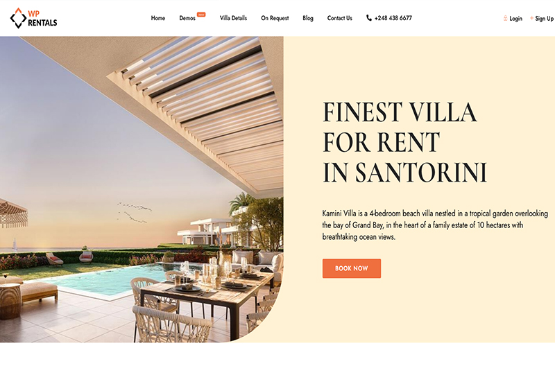 Accommodation Website Design Examples