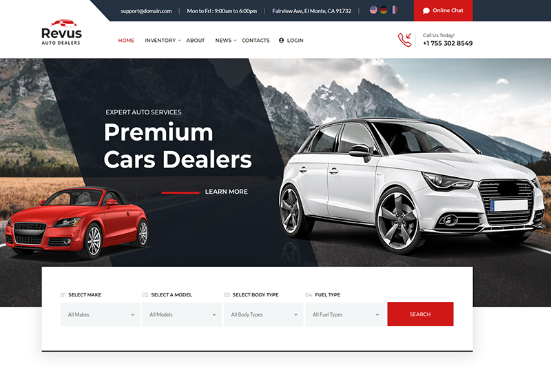 Automotive Website Design Examples