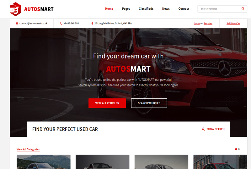 Automotive Website Design Examples